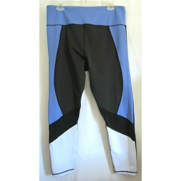 Zyia Black Colorblock Mesh High Rise 24" Leggings Size 16-18 EUC - Picture 2 of 4